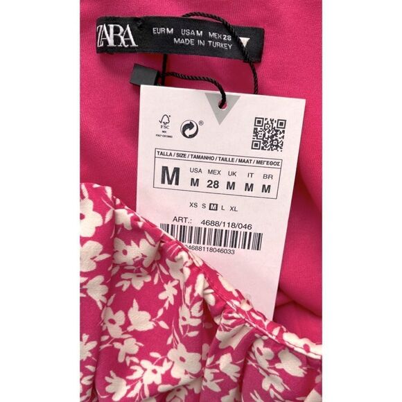 NWT Zara Floral Printed Corset Bodysuit - Picture 12 of 16